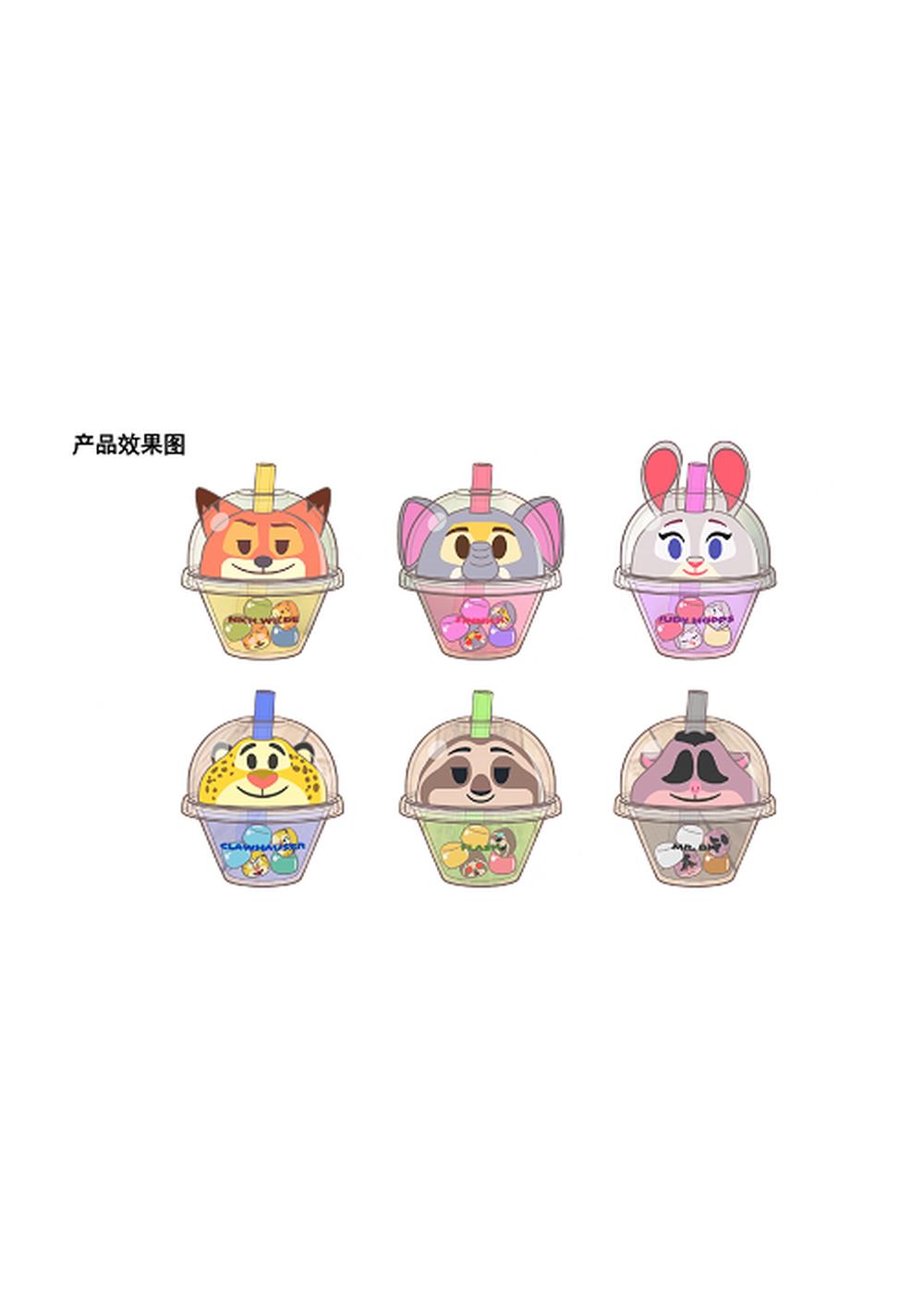 Blind Box de Taza de Té Colección Zootopia Disney Miniso