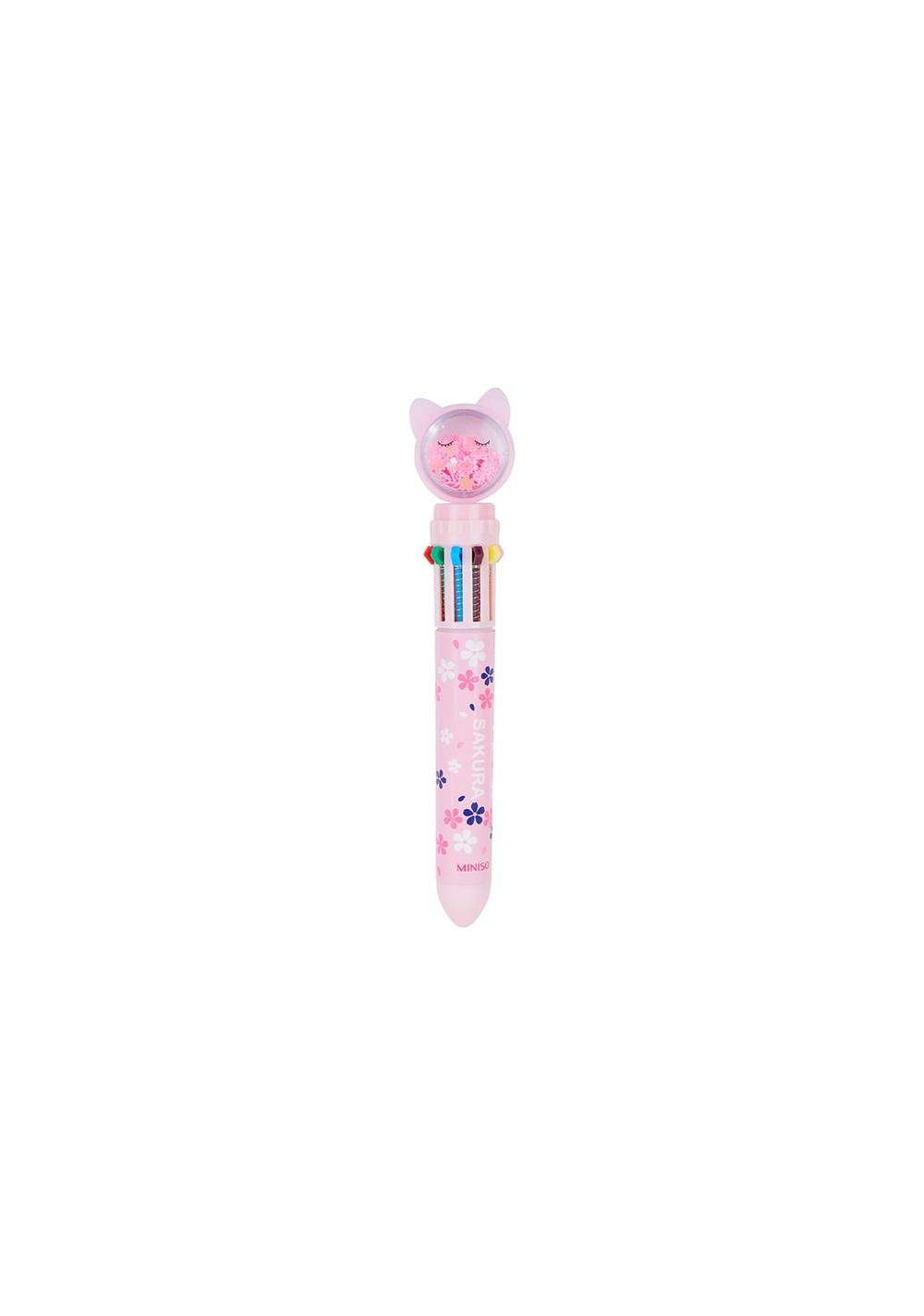 Bolígrafo de 10 Colores Colección Sakura Cat Miniso