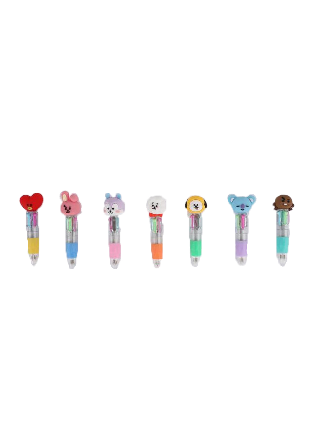 Bolígrafo de 4 Colores Colección Bt21 (7 Modelos) Miniso