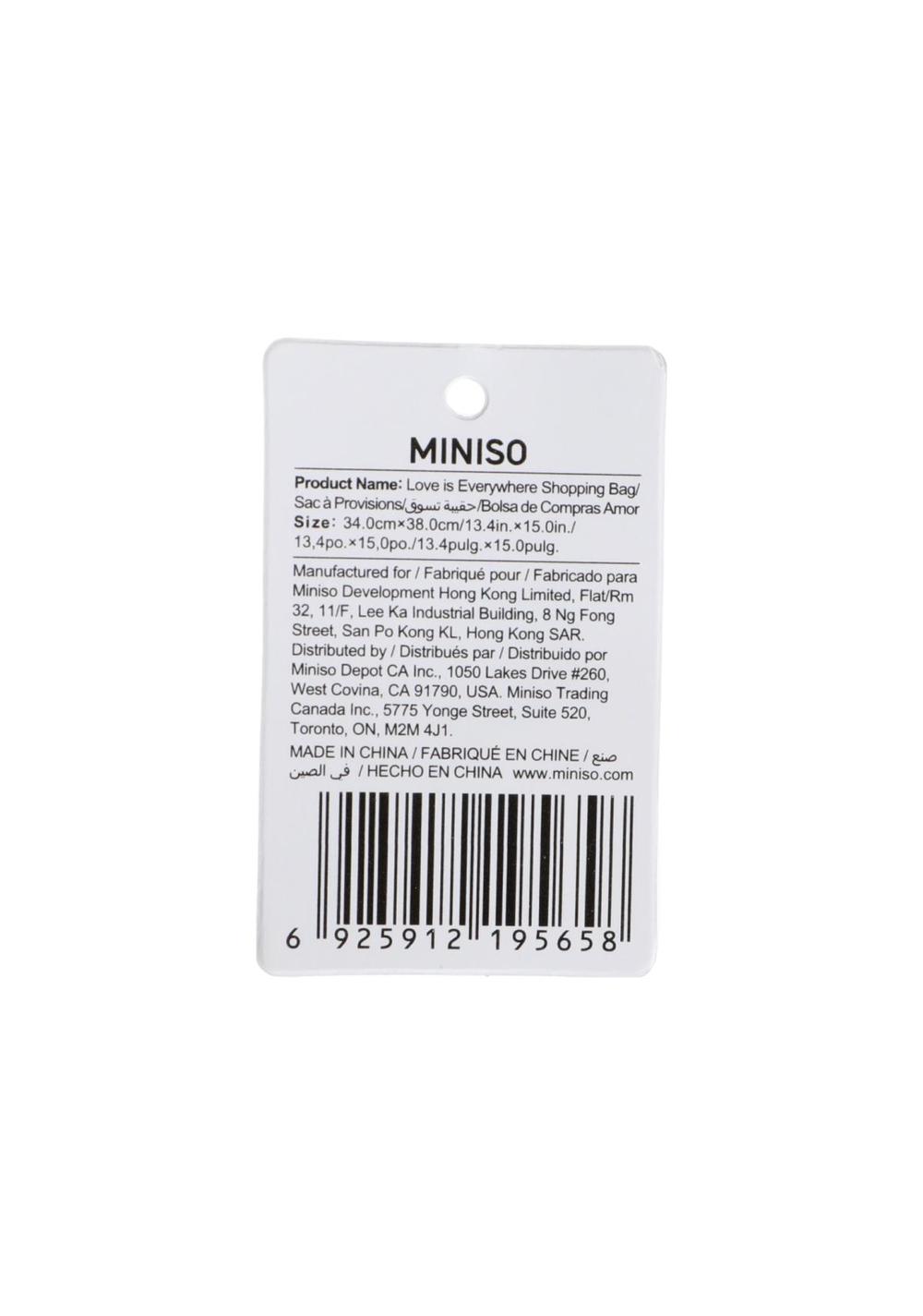 Bolsa de Compras con Corazón Miniso Unisex - Vista 3