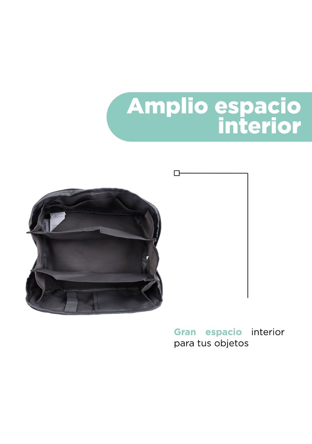 Bolsa de Viaje con Gran Capacidad Linen Tone Miniso Unisex - Vista 5