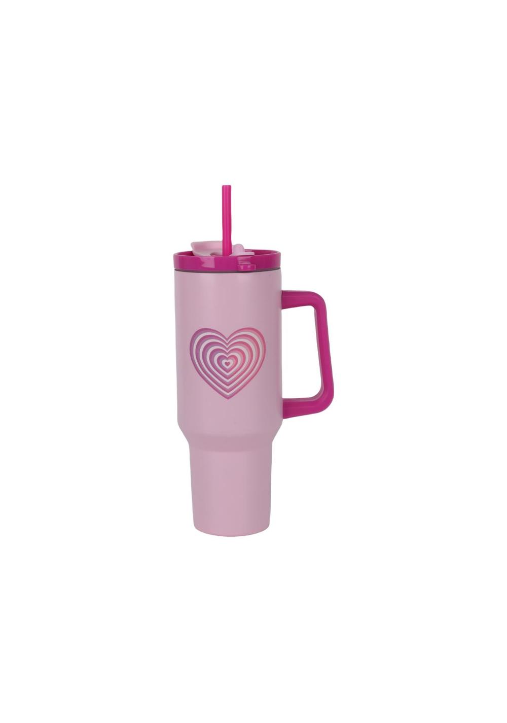 Botella de Acero de Doble Capa Corazón 2k 1200 Ml Miniso