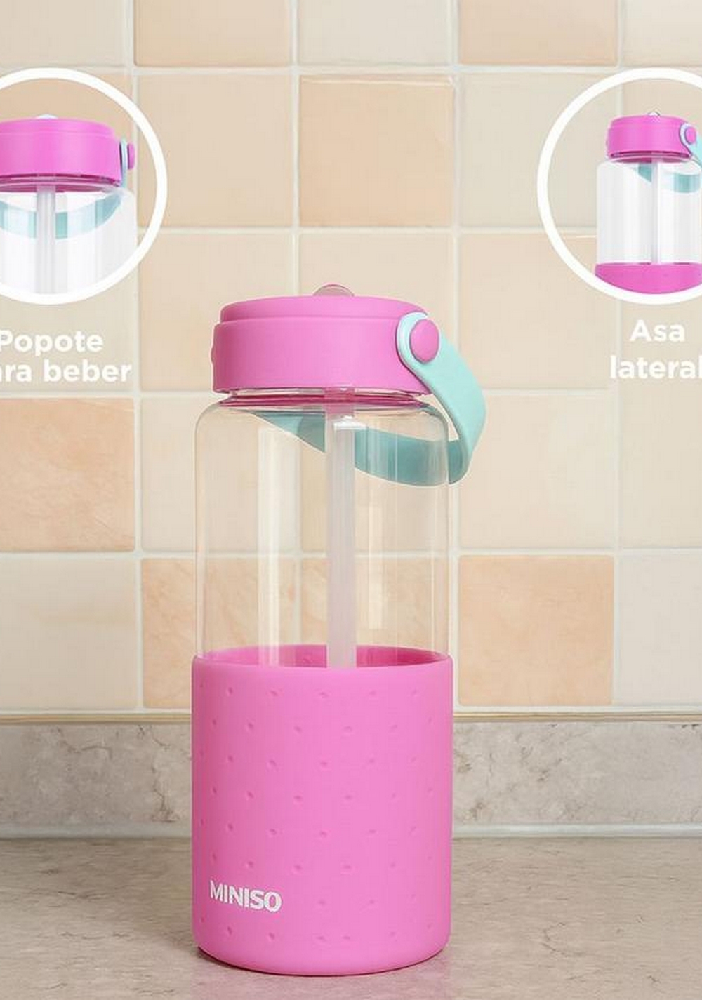 Botella con Correa 1100 Ml Miniso Unisex - Vista 5