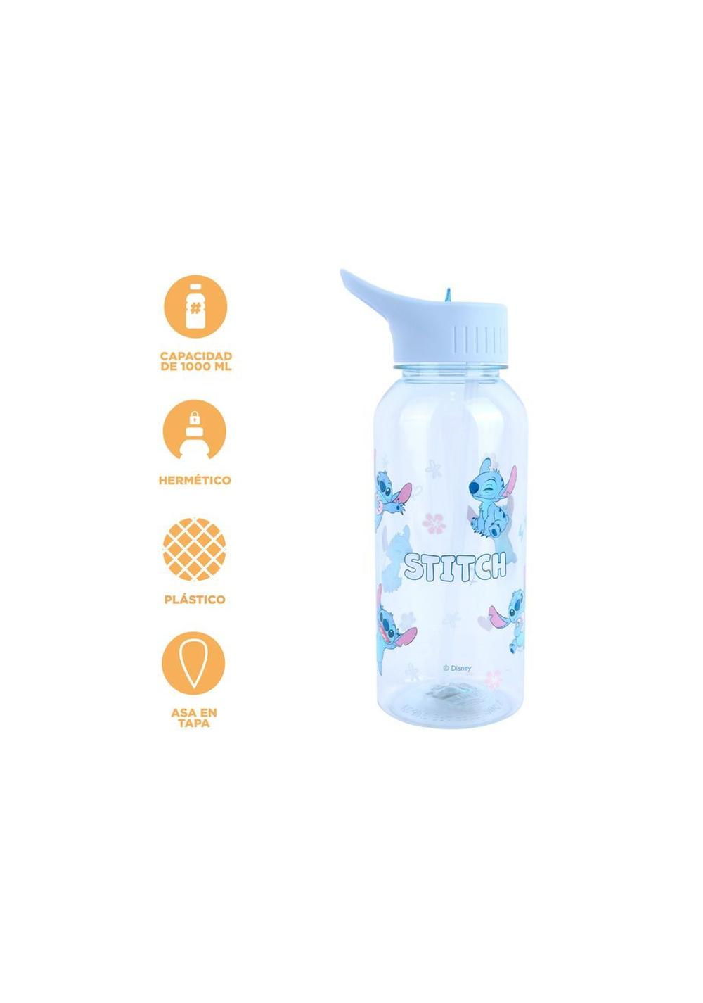 Botella con Pitillo Stitch Disney 1000 Ml Miniso Unisex - Vista 4