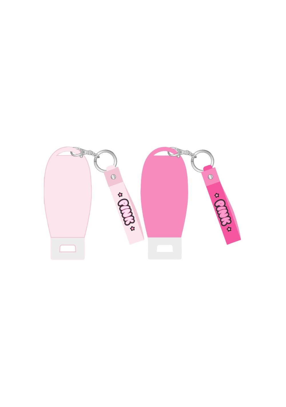 Botella de Viaje 90 Ml con Llavero Pink Party Miniso