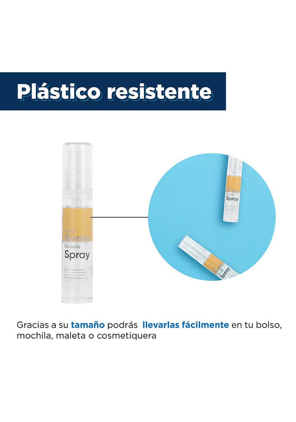 Botella de Viaje con Atomizador Plástico 10 Ml Miniso Unisex - Vista 4