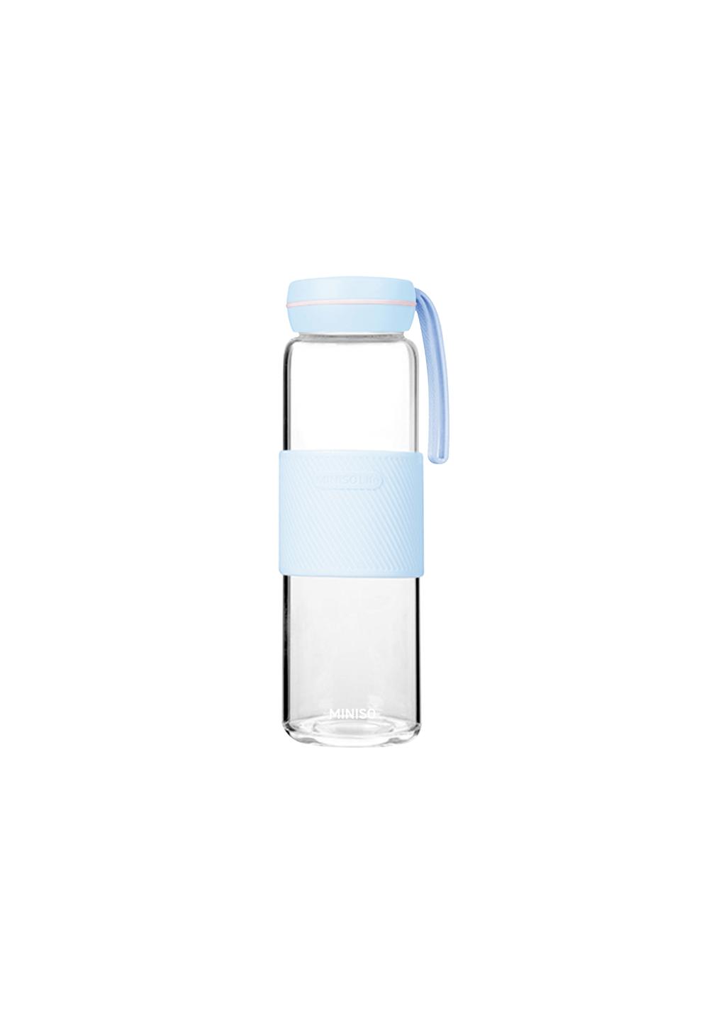 Botella de Vidrio de Borosilicato de 500 Ml con Asa Miniso