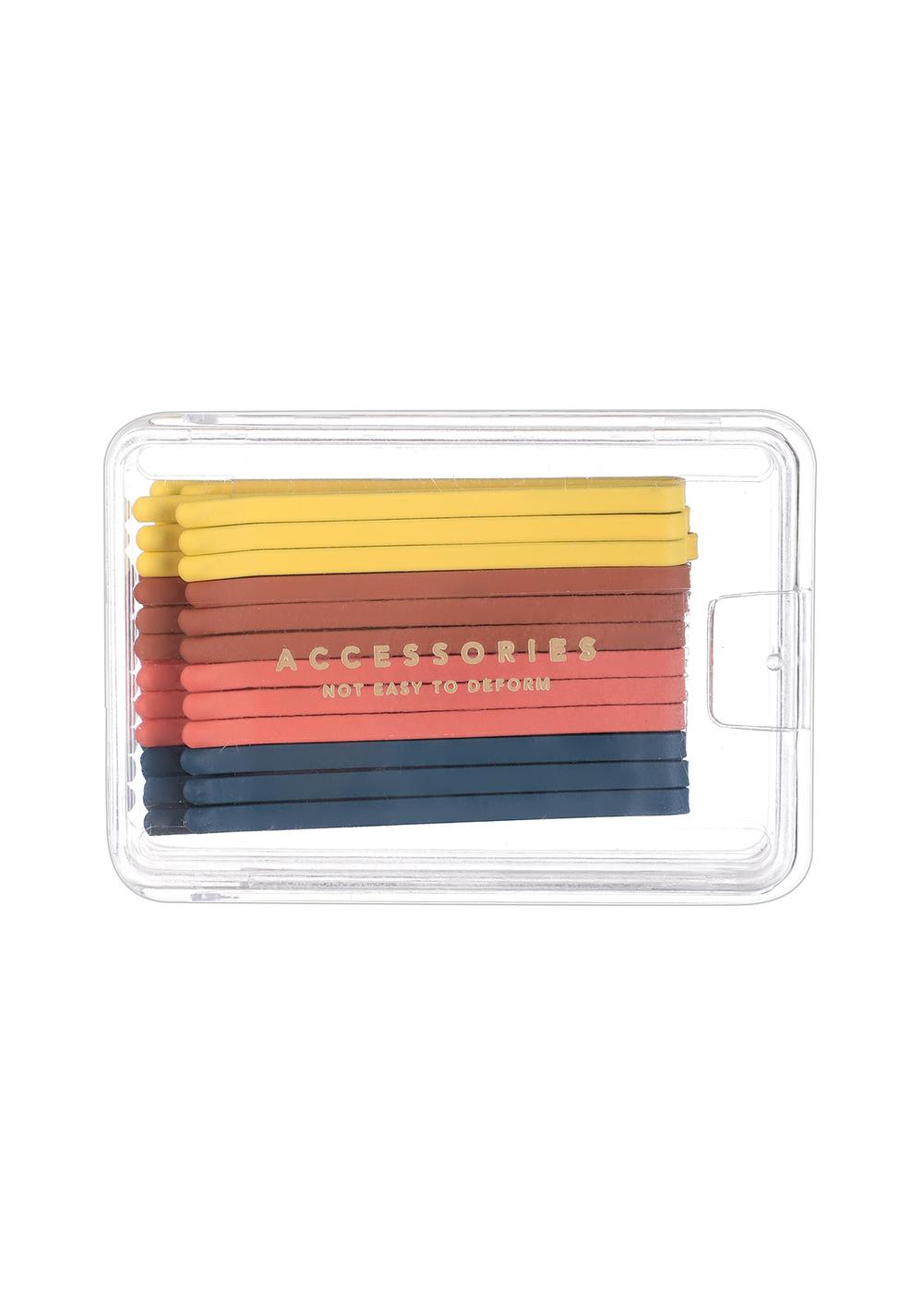Caja 24 Clips para Cabello de Goma en Colores Surtidos Miniso para Mujer - Vista 10