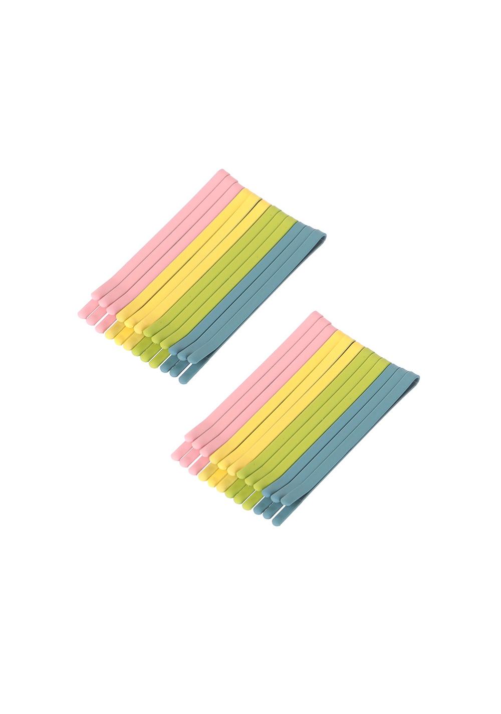 Caja 24 Clips para Cabello de Goma en Colores Surtidos Miniso para Mujer - Vista 5