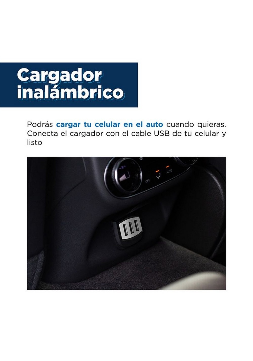 Cargador de Carro Usb de 3 Puertos Miniso Unisex - Vista 5
