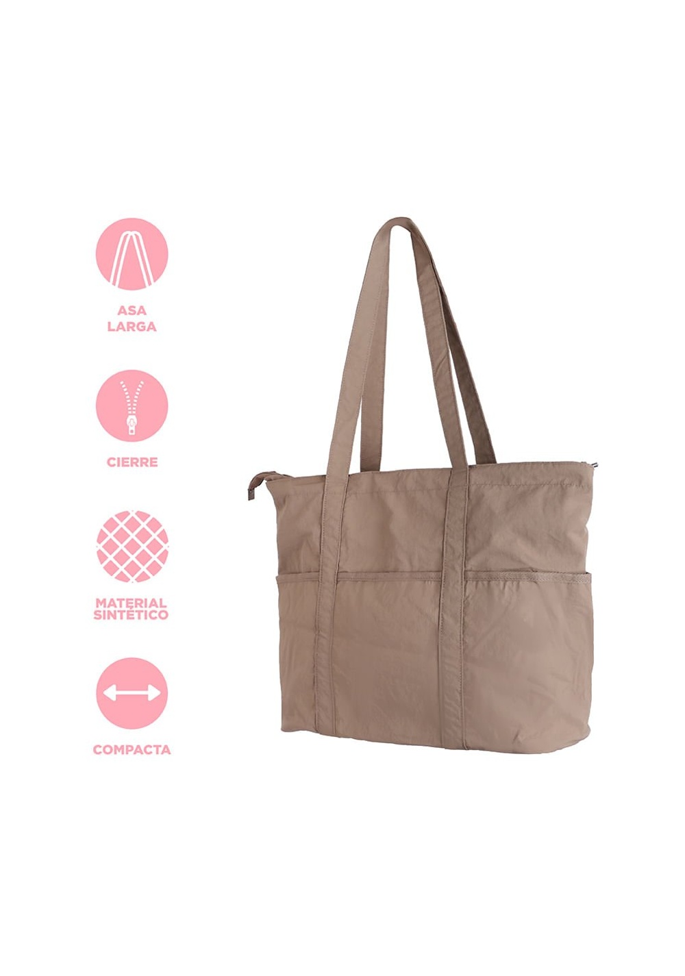 Cartera Tote de Tela Miniso para Mujer - Vista 4