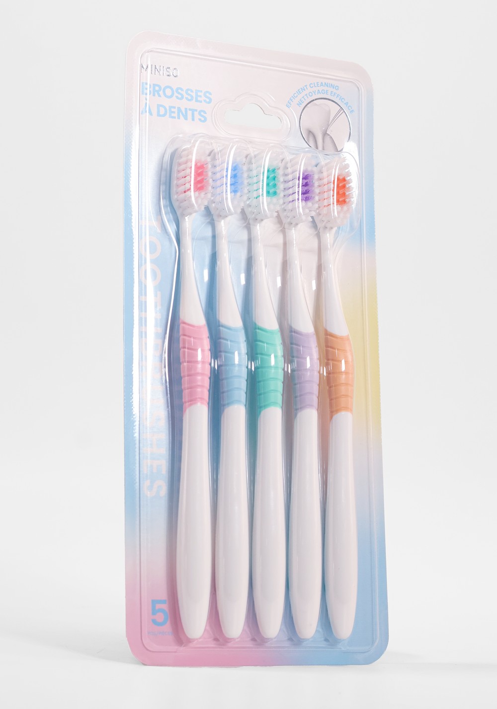 Cepillos de Dientes de Limpieza Eficiente 5 Piezas Miniso