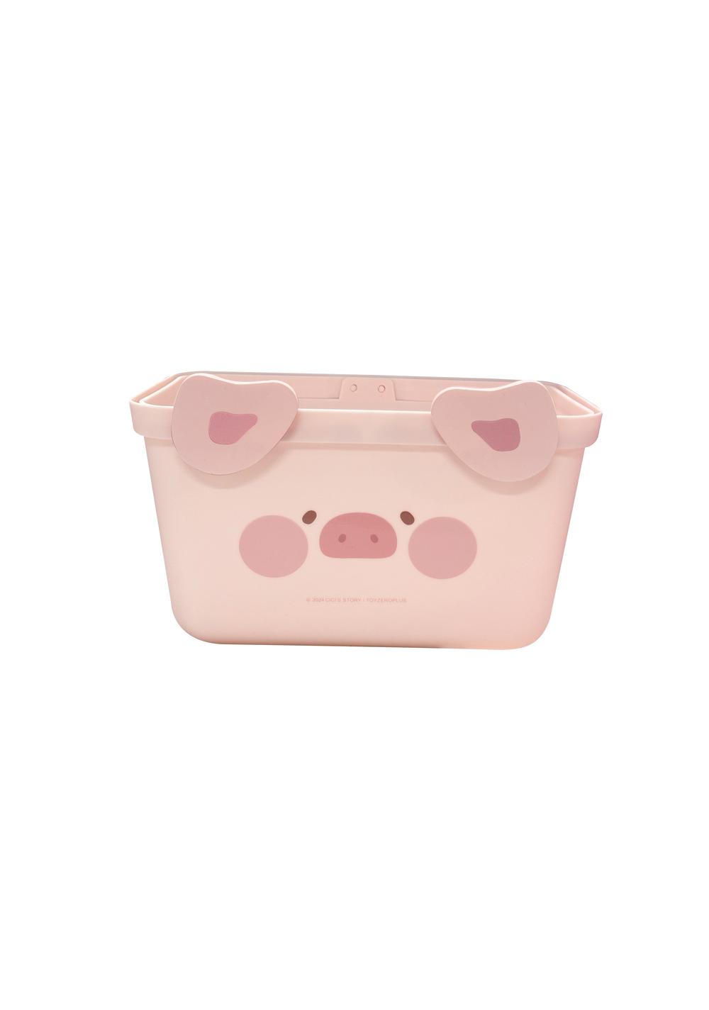 Cesta de Almacenamiento con Asa Lulu The Piggy Miniso