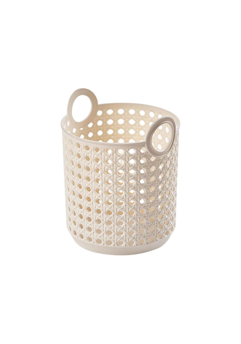 Cesta de Almacenamiento de Bambú Tejido con Asa Miniso