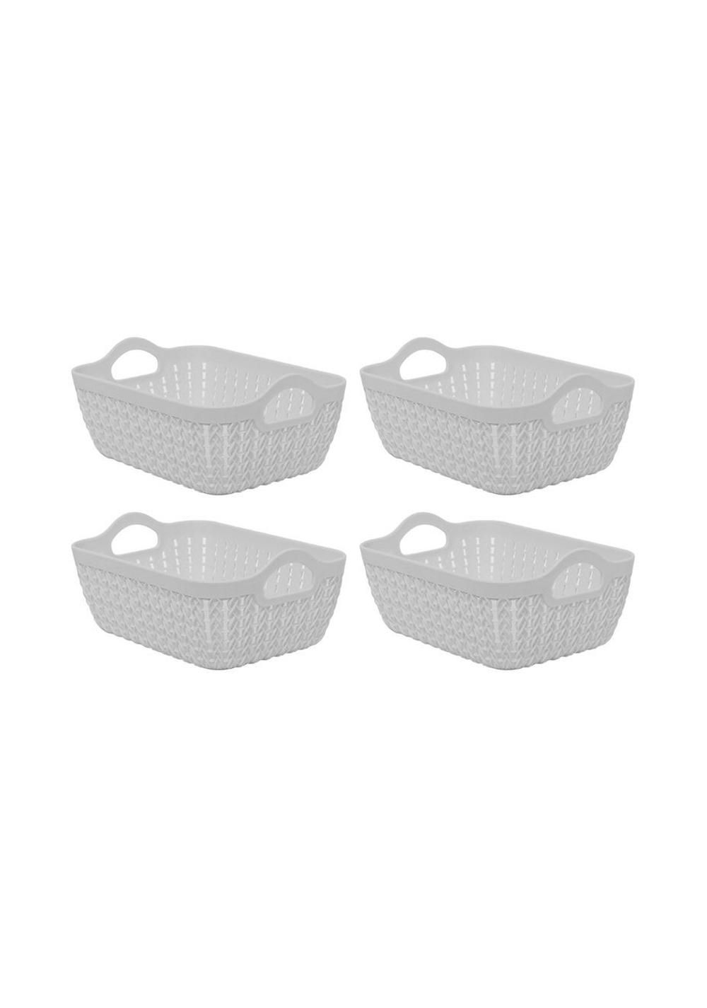 Cesta Organizadora de Plastico (4 Unidades) Miniso