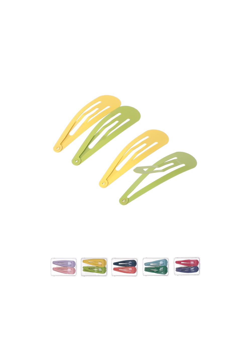 Clips para Cabello Básicos Clásicos Negros de 8 Piezas Miniso