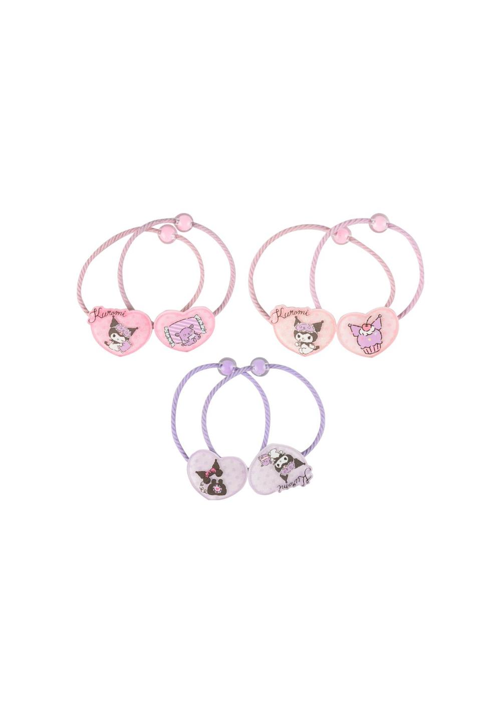 Colas para el Cabello Colección Kuromi Sanrio Miniso