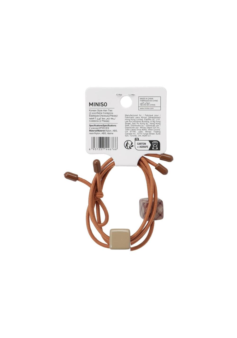Colas para el Cabello Estilo Coreano 2 Uds. Miniso para Mujer - Vista 4