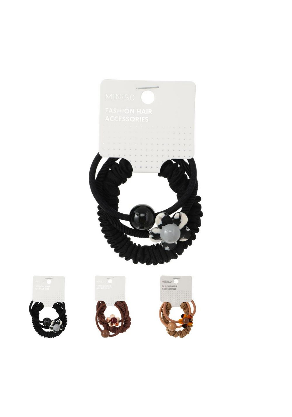 Colas para el Cabello Estilo Coreano 3 Piezas Miniso