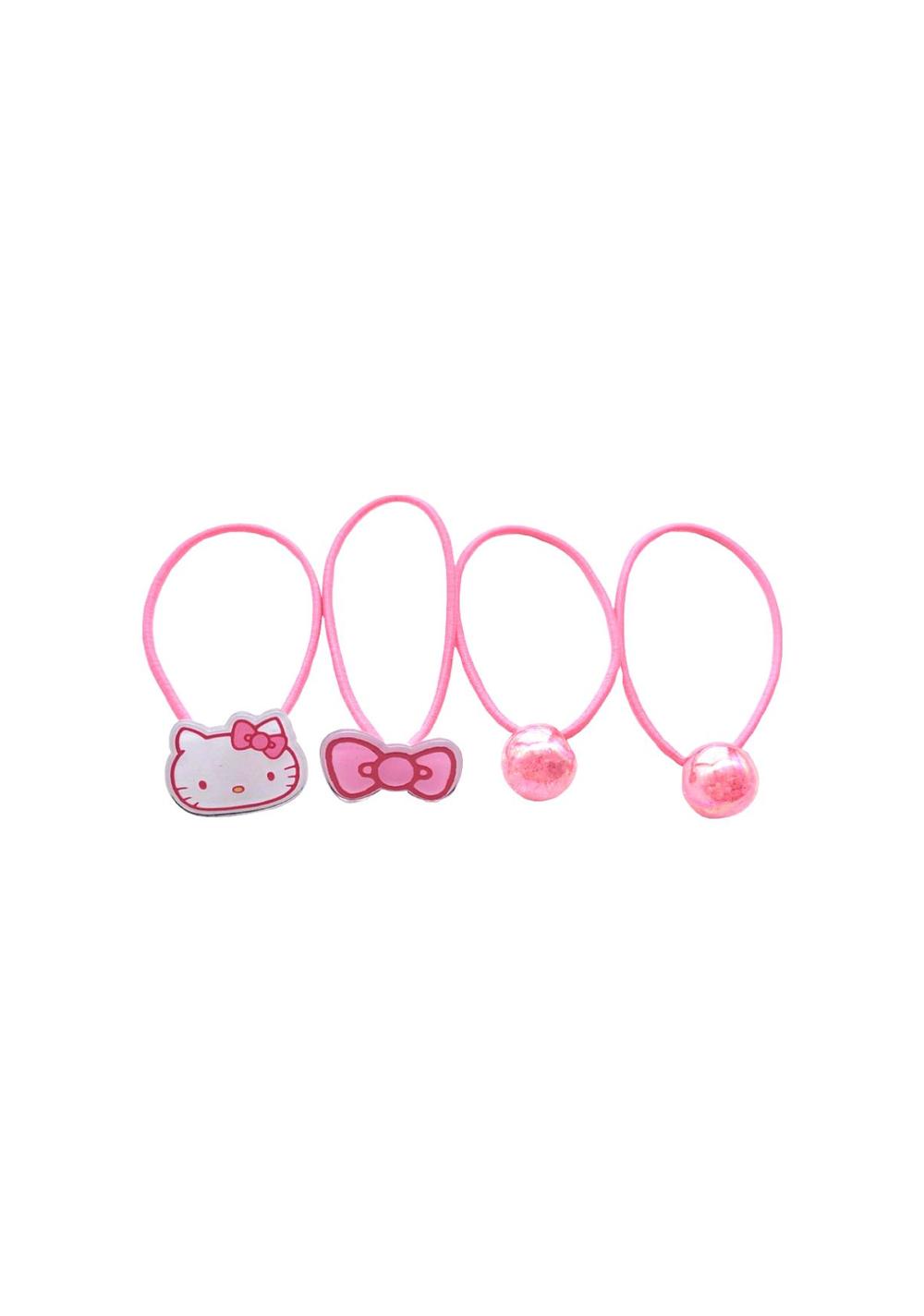 Colas para el Cabello Hello Kitty (4 Unidades) Miniso