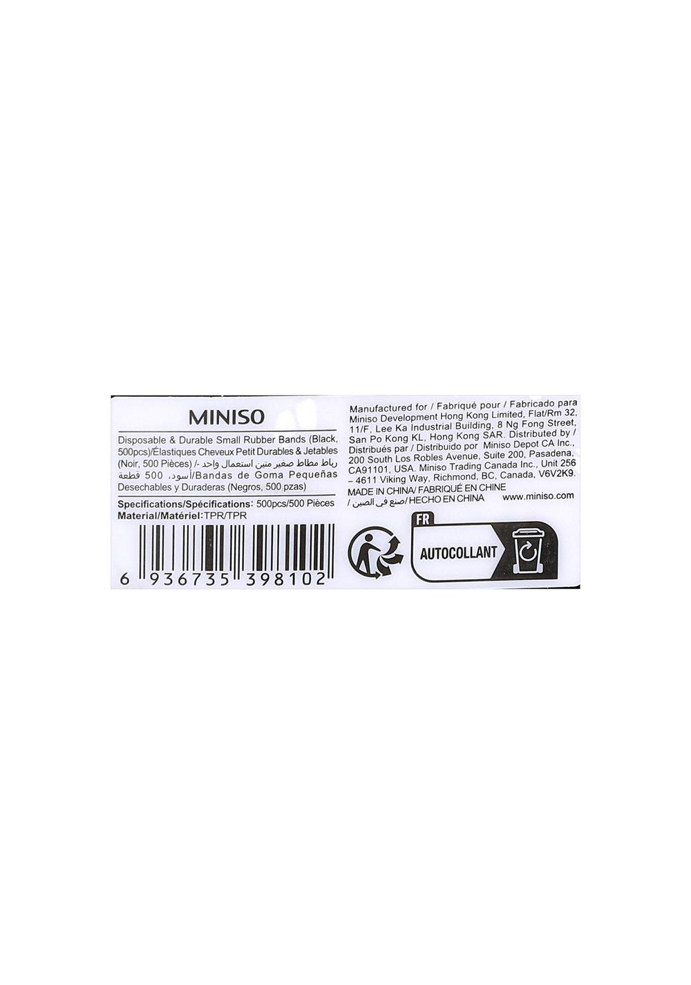 Colas Elásticas para el Cabello 500 Unidades Miniso para Mujer - Vista 3