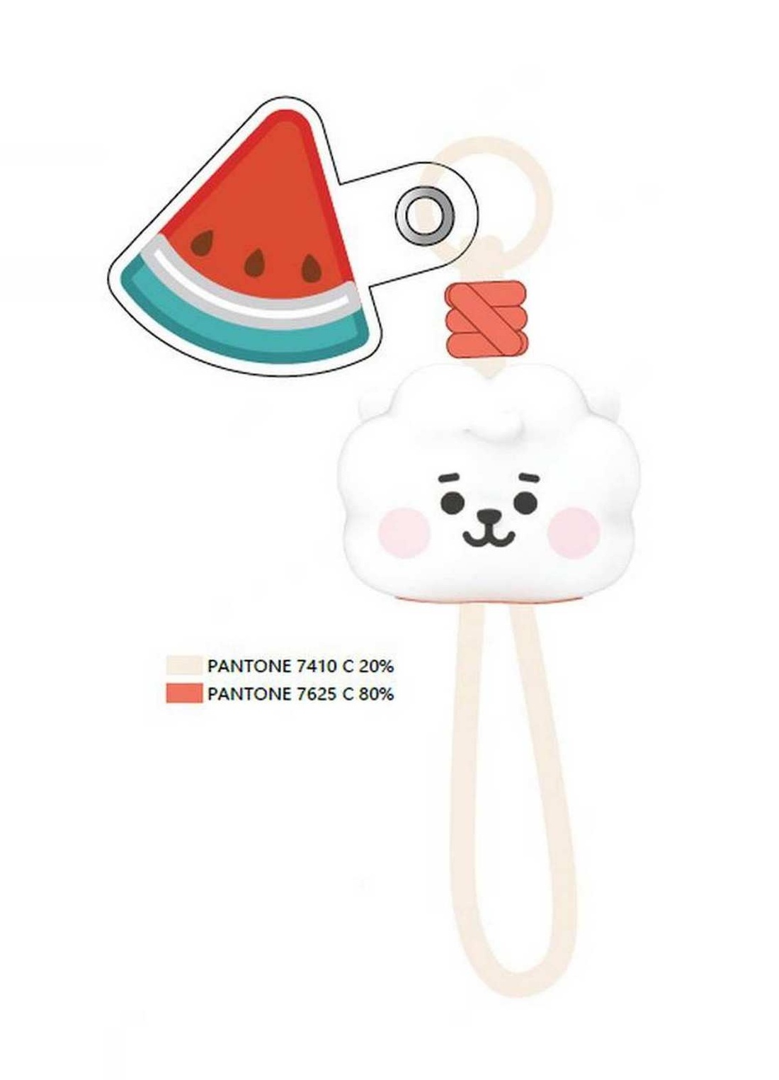 Colgante para Celular Rj Colección Bt21 Baby Miniso