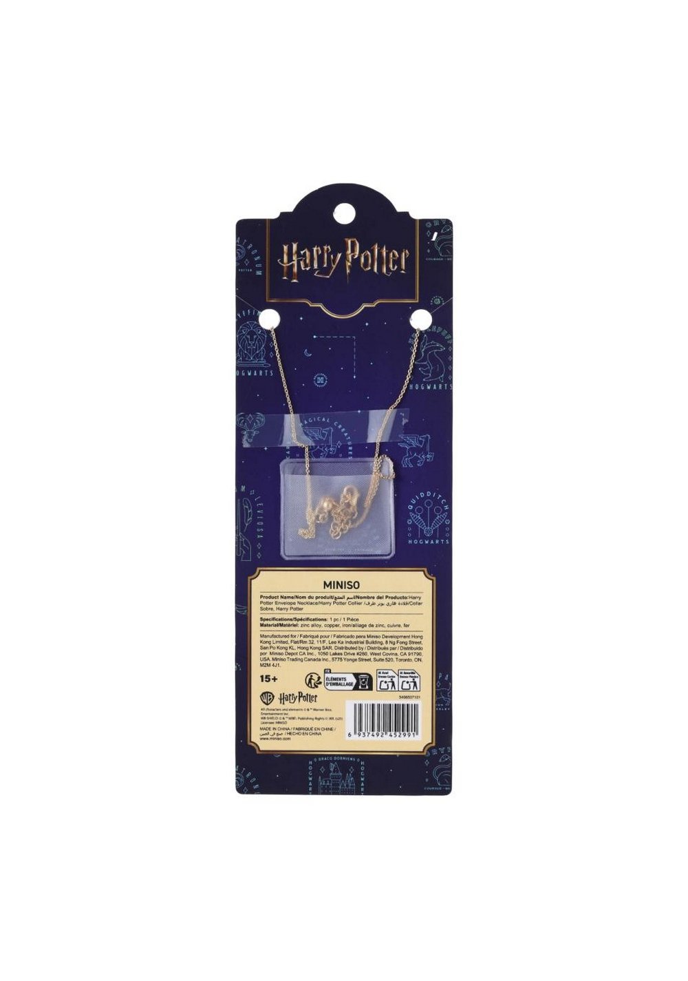 Collar con sobre Colección Harry Potter Miniso para Mujer - Vista 3
