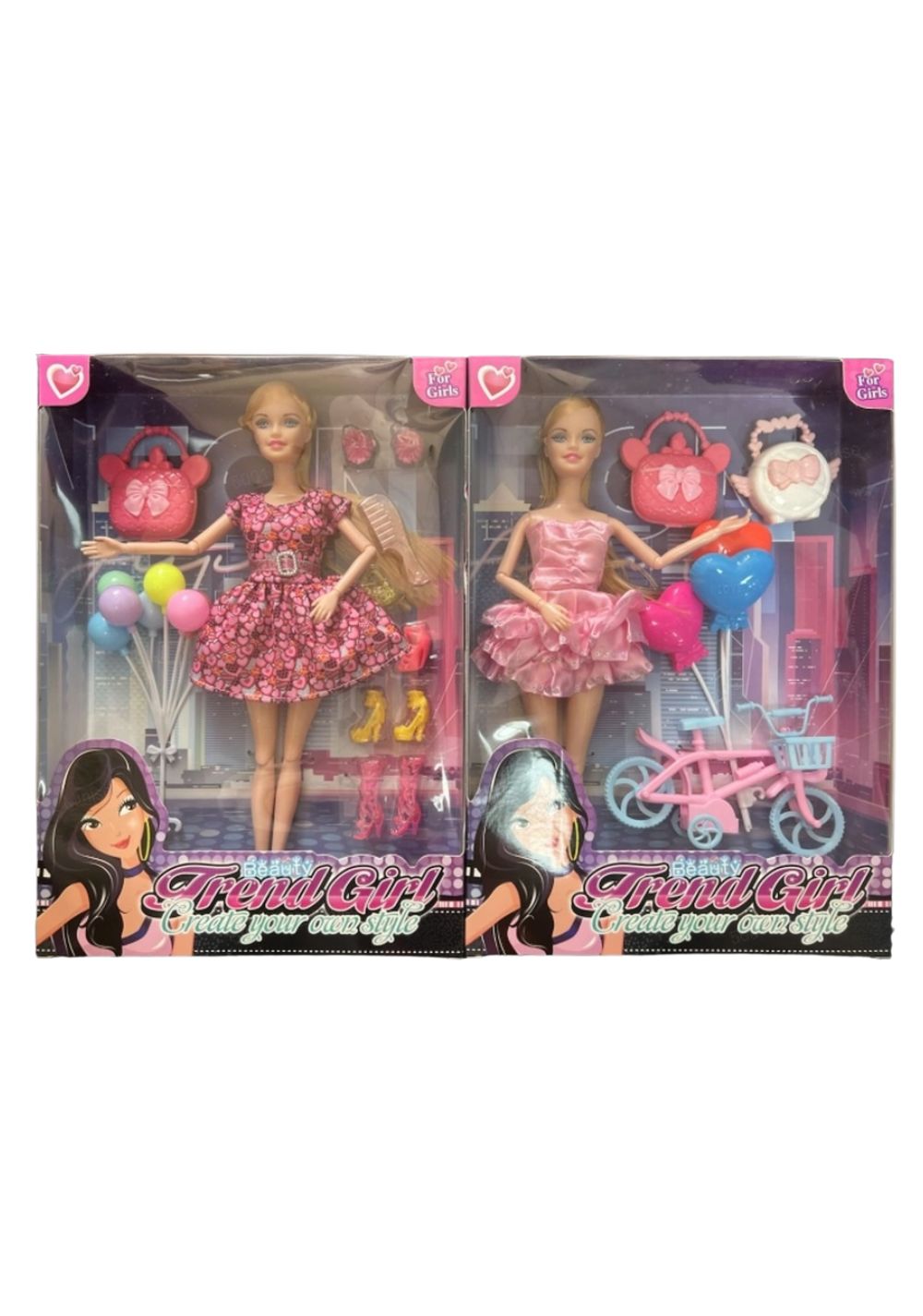 Conjunto de Muñeca de Moda Globo Miniso