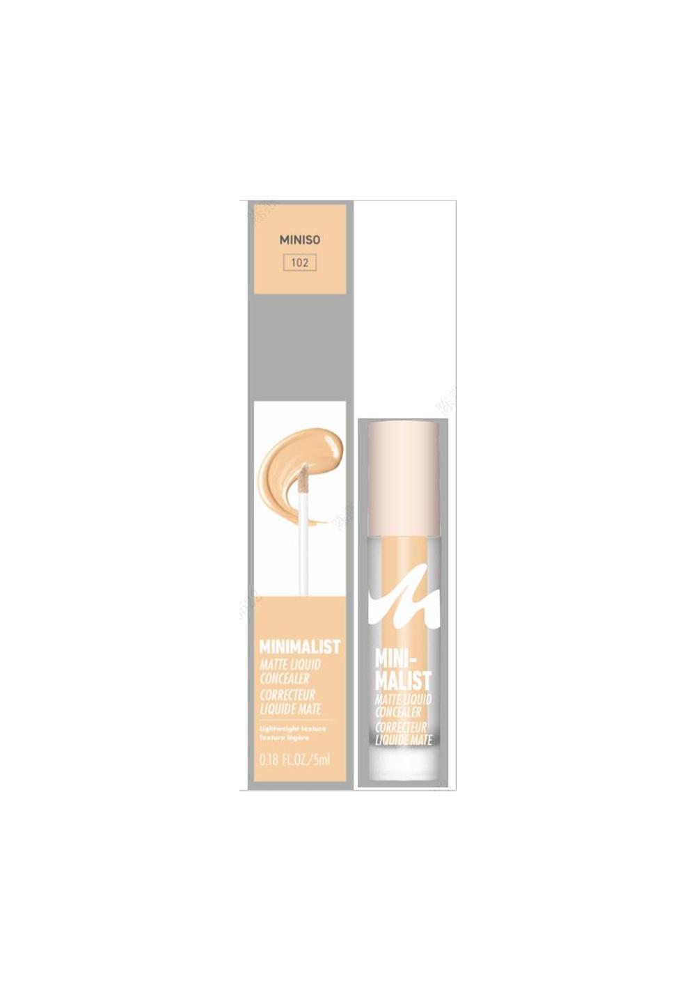 Corrector Liquido Mate Minimalist Tono 102 5 Ml Miniso