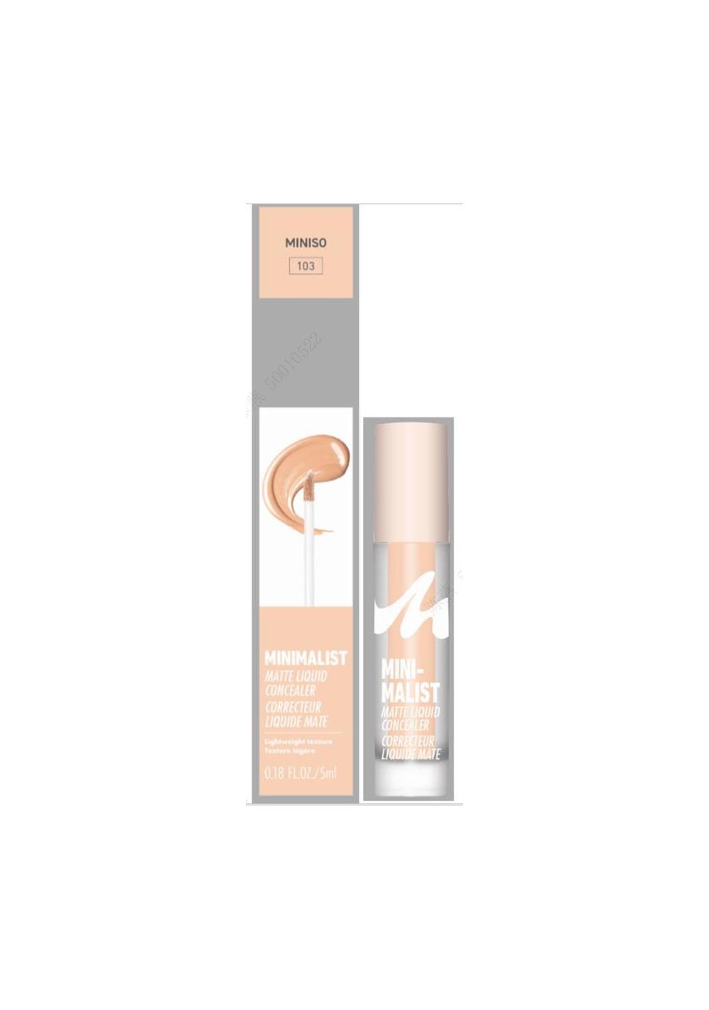 Corrector Liquido Mate Minimalist Tono 103 5 Ml Miniso