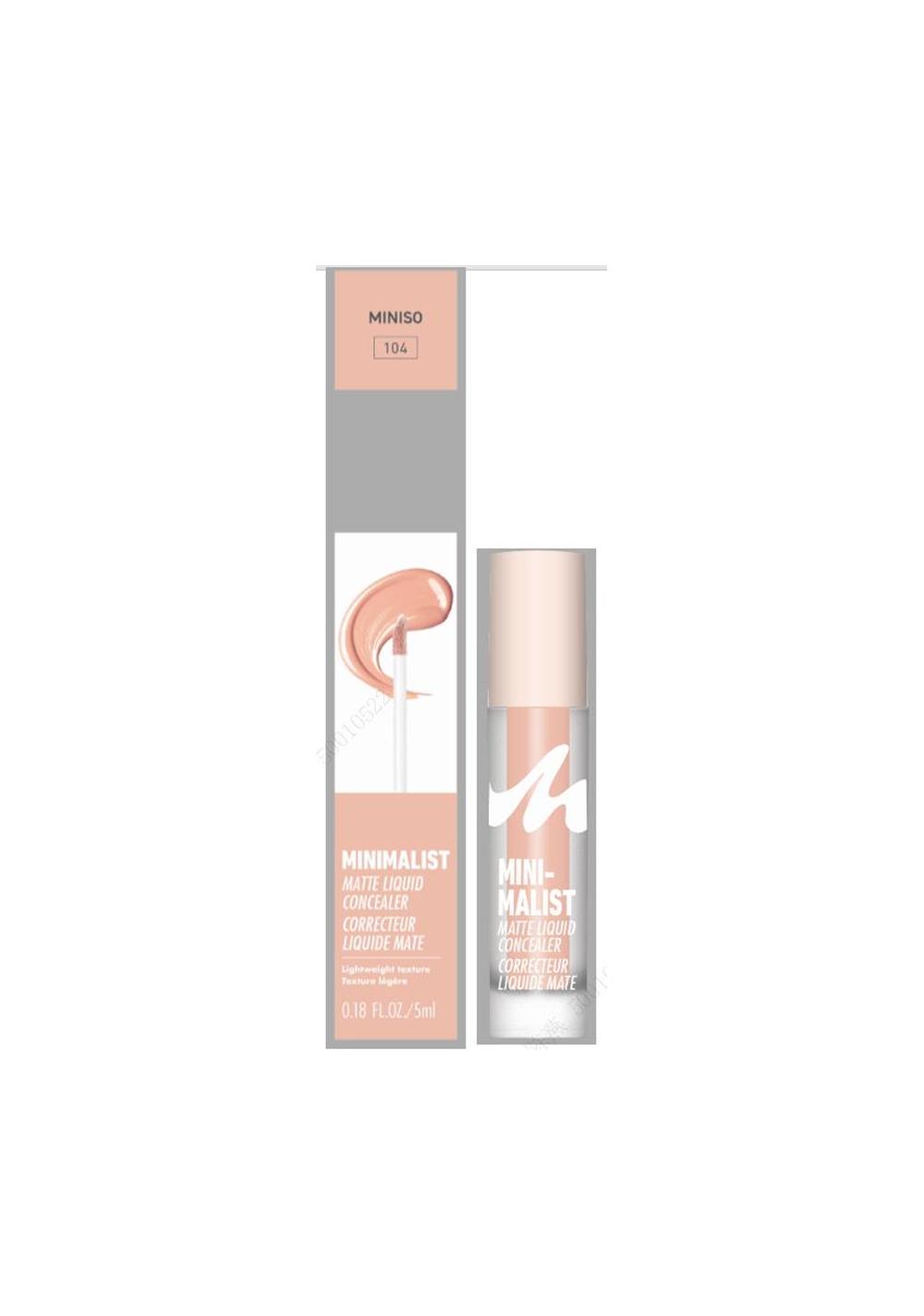 Corrector Liquido Mate Minimalist Tono 104 5 Ml Miniso