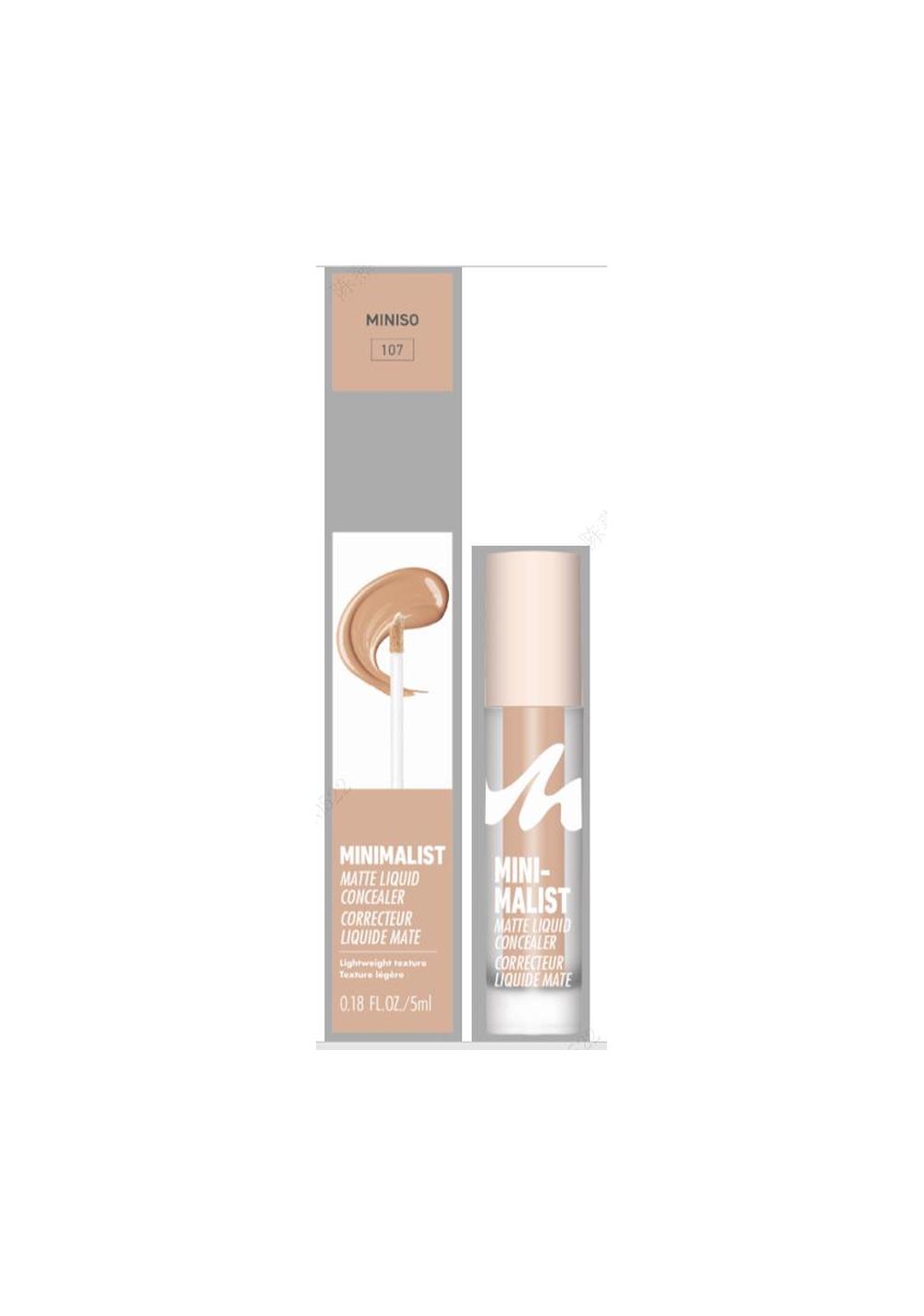 Corrector Liquido Mate Minimalist Tono 107 5 Ml Miniso