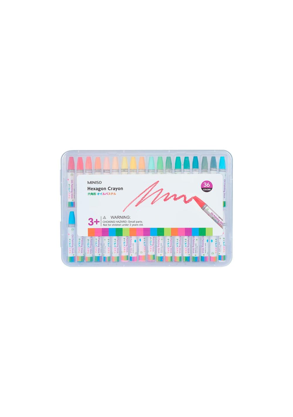 Crayones Hexagonales Op 36 Colores Miniso