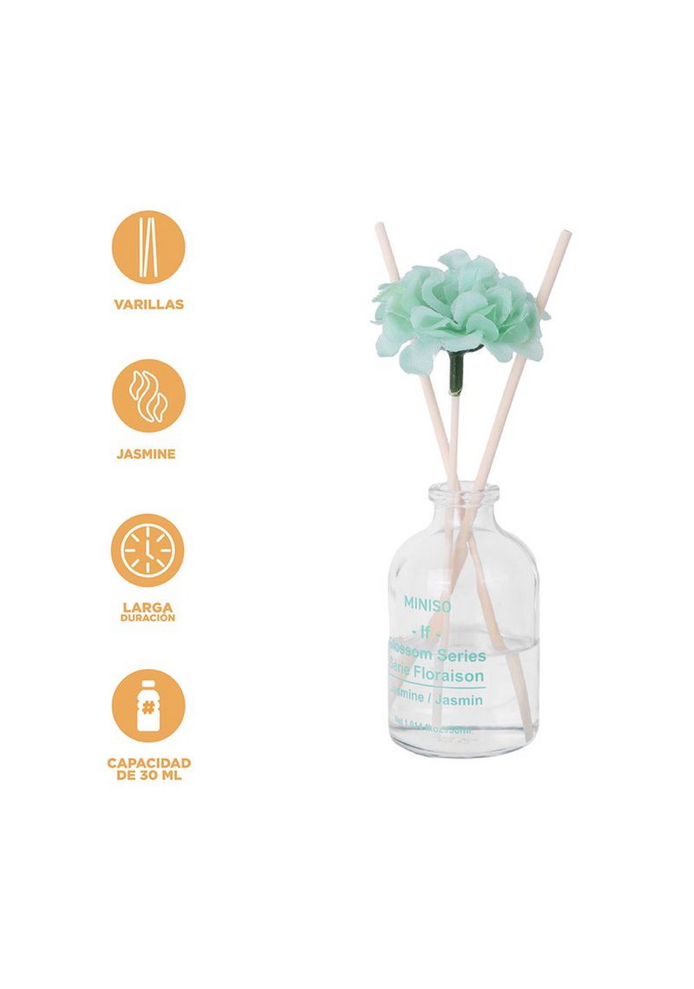 Difusor Mikado Fragancia Blossom Jasmin Miniso Unisex - Vista 4