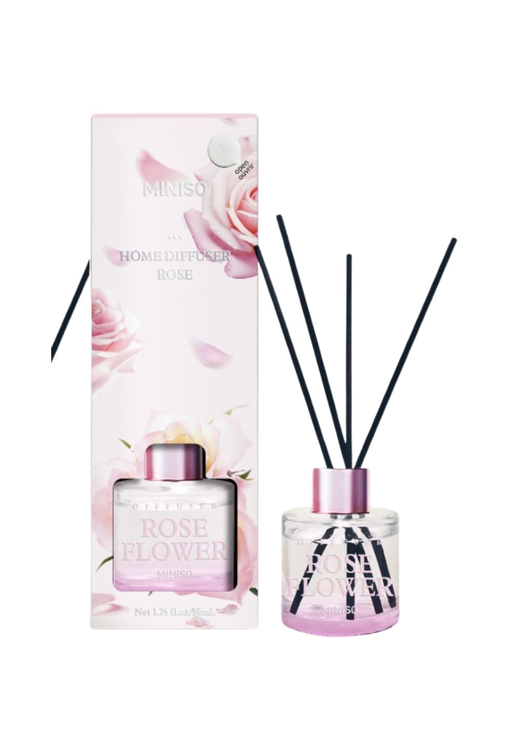 Difusor Mikado de Rosas 45 Ml Miniso