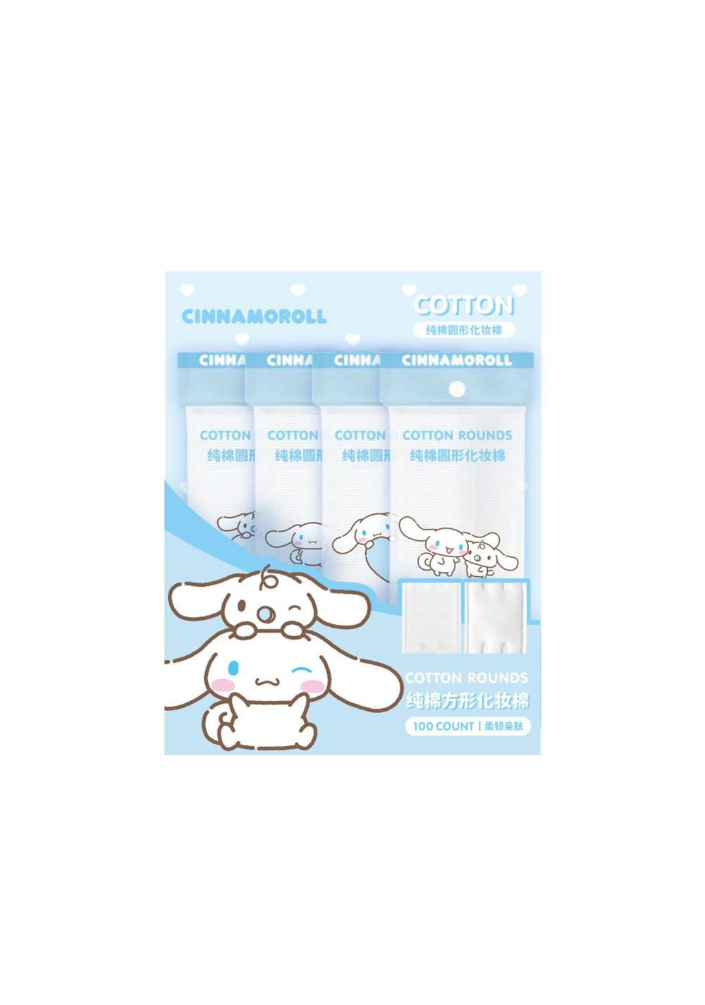 Discos de Algodón Cuadrados 100 Unidades Cinnamoroll Miniso