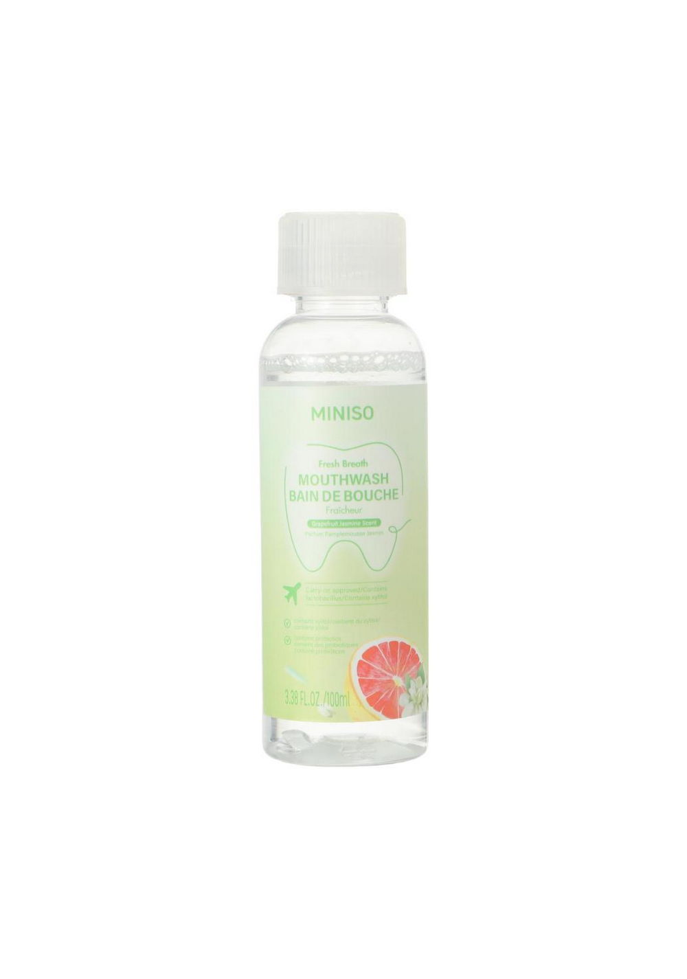 Enjuague Bucal Fresh Breath Aroma a Pomelo y Jazmín Miniso