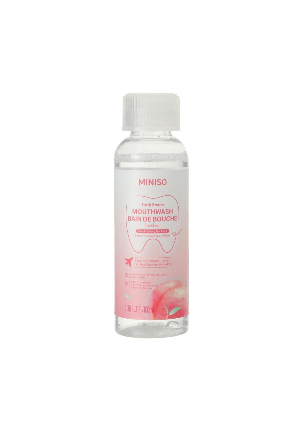 Enjuague Bucal Fresh Té de Melocotón Miniso