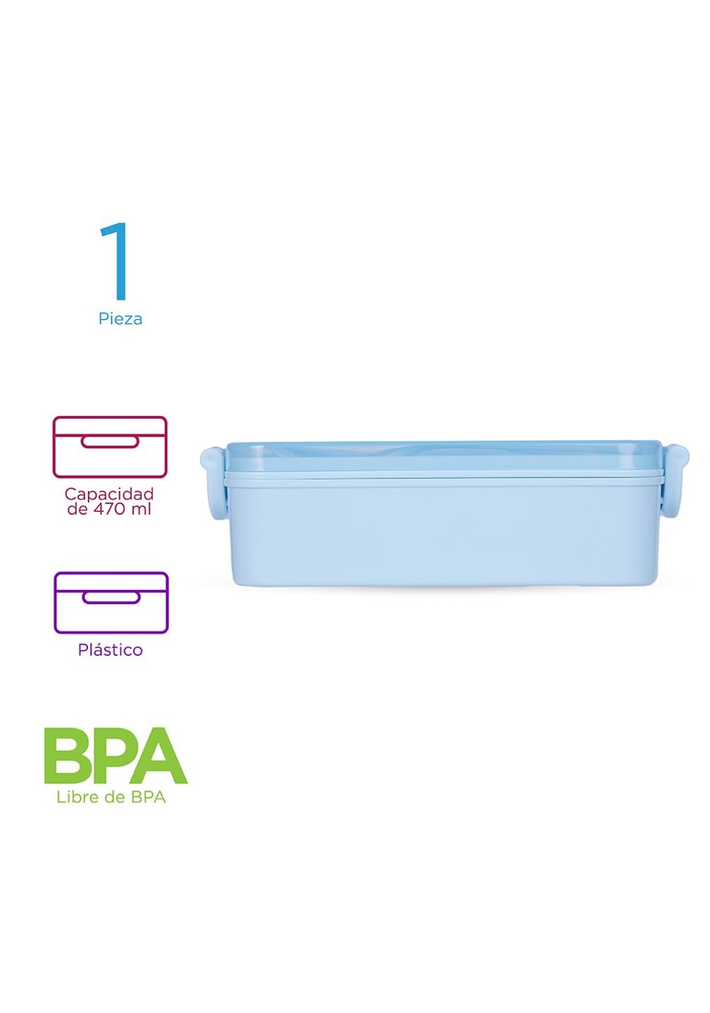 Envase de Alimentos 470 Ml Colección We Bare Bears Miniso Unisex - Vista 3
