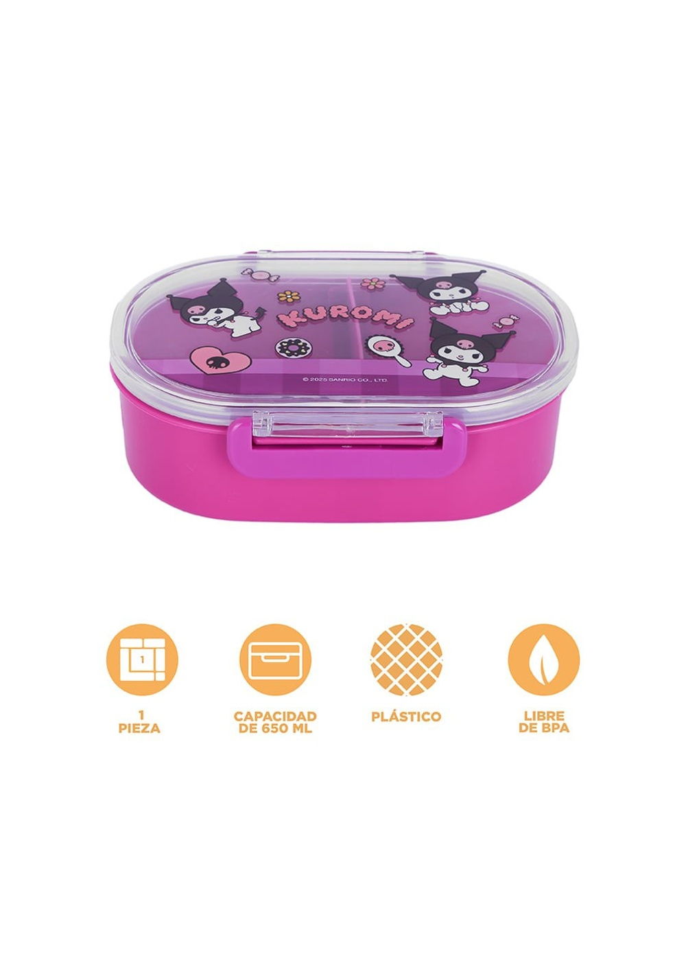 Envase para Alimentos 650 Ml Kuromi Miniso Unisex - Vista 3
