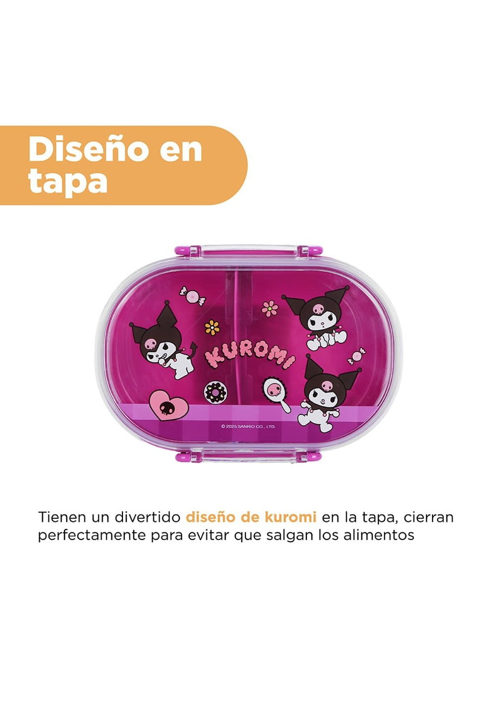 Envase para Alimentos 650 Ml Kuromi Miniso Unisex - Vista 4