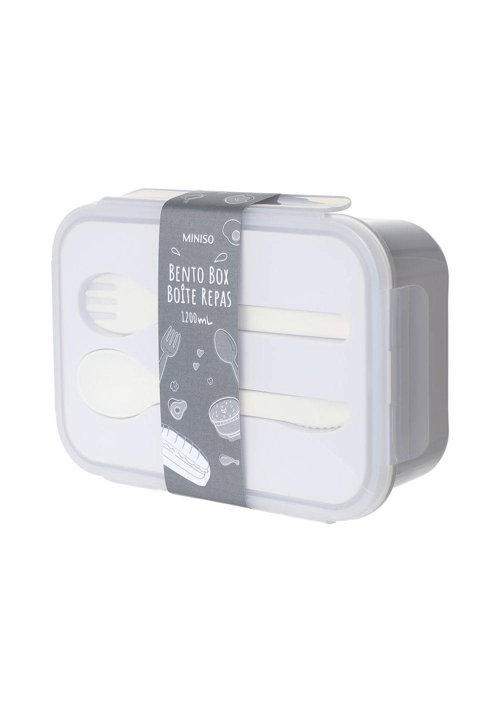 Envase para Alimentos Rectangular 1200 Ml Miniso Unisex - Vista 3