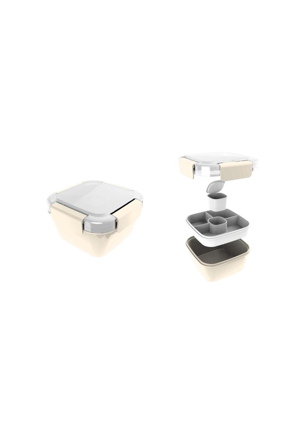 Envase para Ensalada Graceful de 2 Compartimentos Miniso