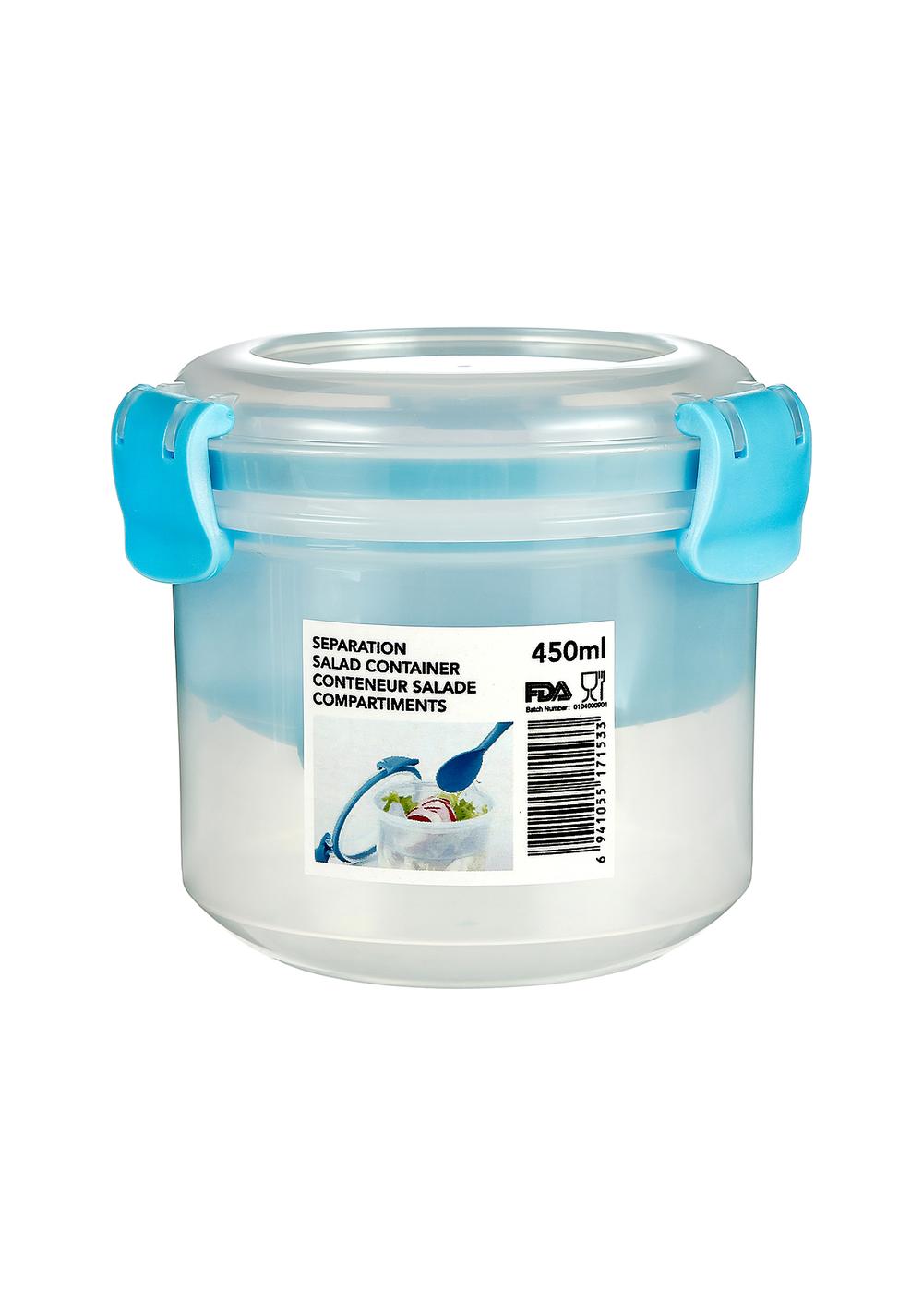 Envase para Ensalada con Separación de 450 Ml Miniso
