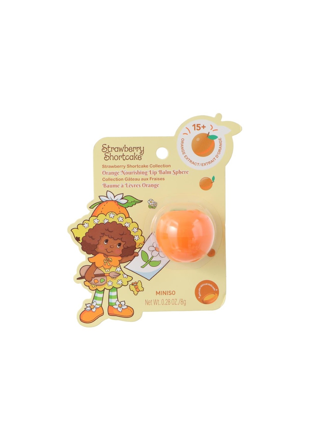 Esfera de Bálsamo Labial Naranja Strawberry Shortcake Miniso