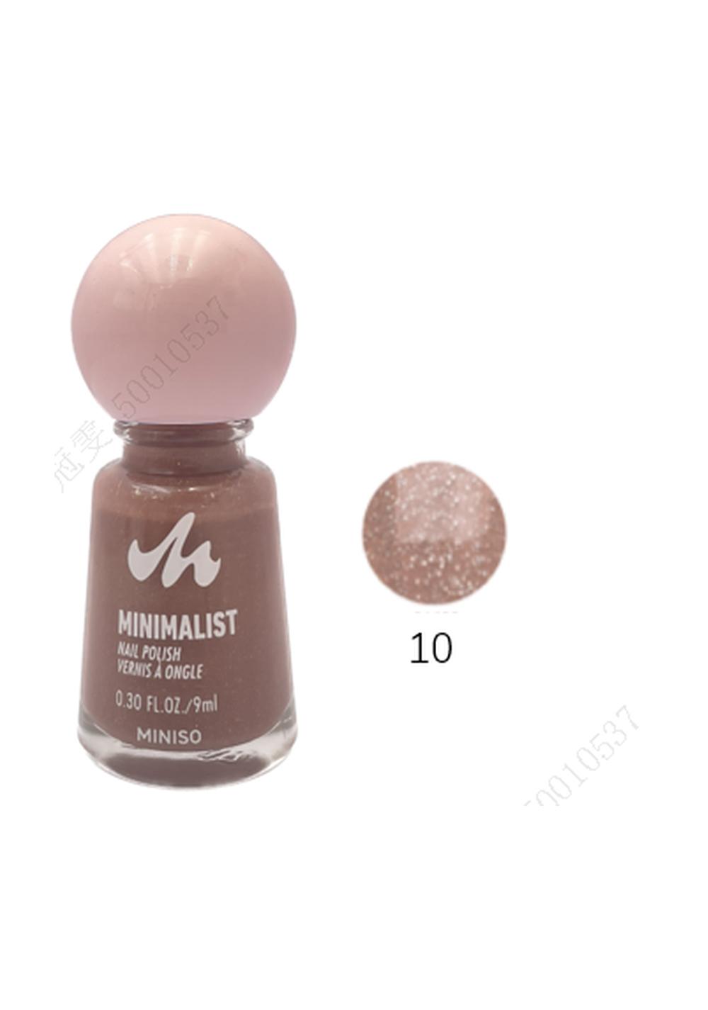 Esmalte para Uñas Minimalist Tono 10 9 Ml Glitter Miniso