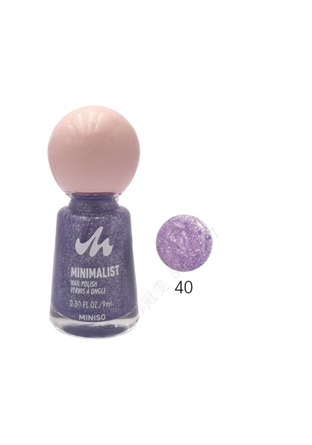 Esmalte para Uñas Minimalist Tono 40 9 Ml Glitter Miniso