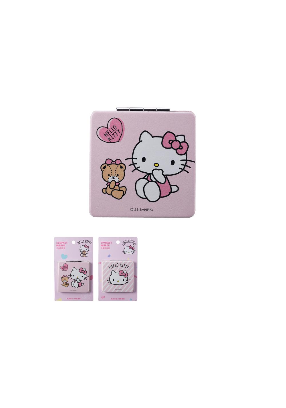 Espejo Plegable de Doble Cara de Cuadrado Hello Kitty Miniso