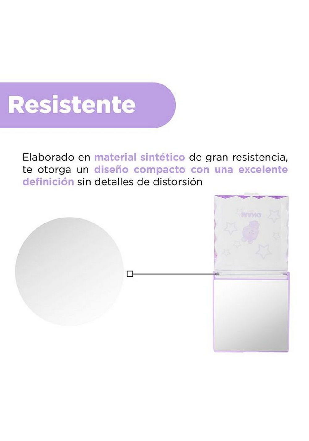 Espejo Portátil Colección Mang Bt21 Baby Miniso Unisex - Vista 4