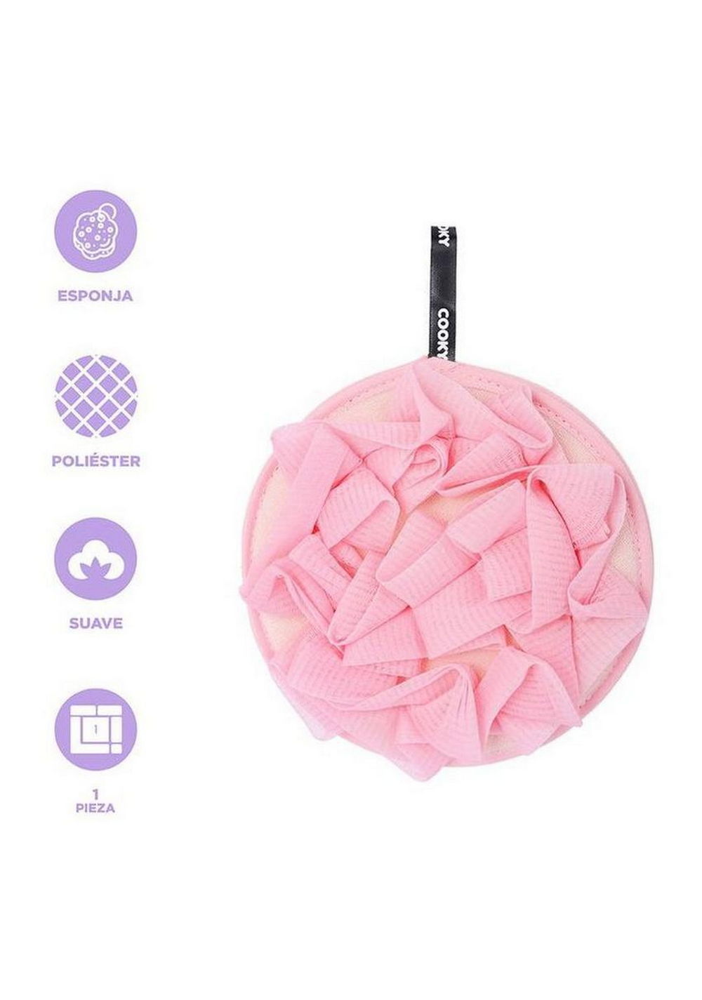 Esponja de Baño de Doble Cara Cooky Bt21 Baby Miniso Unisex - Vista 3